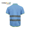 Reflective Tape Safety Work Wear Polo Shirt